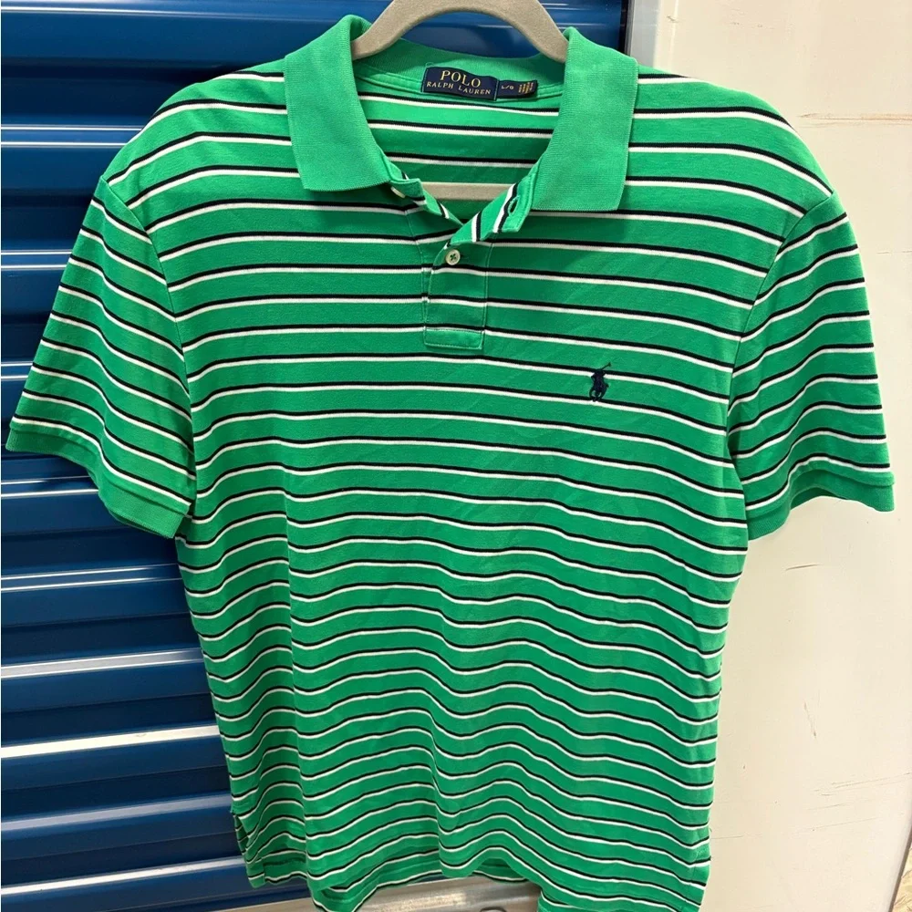 Vintage Men's Classic Ralph Lauren Striped Polo - SIZE L